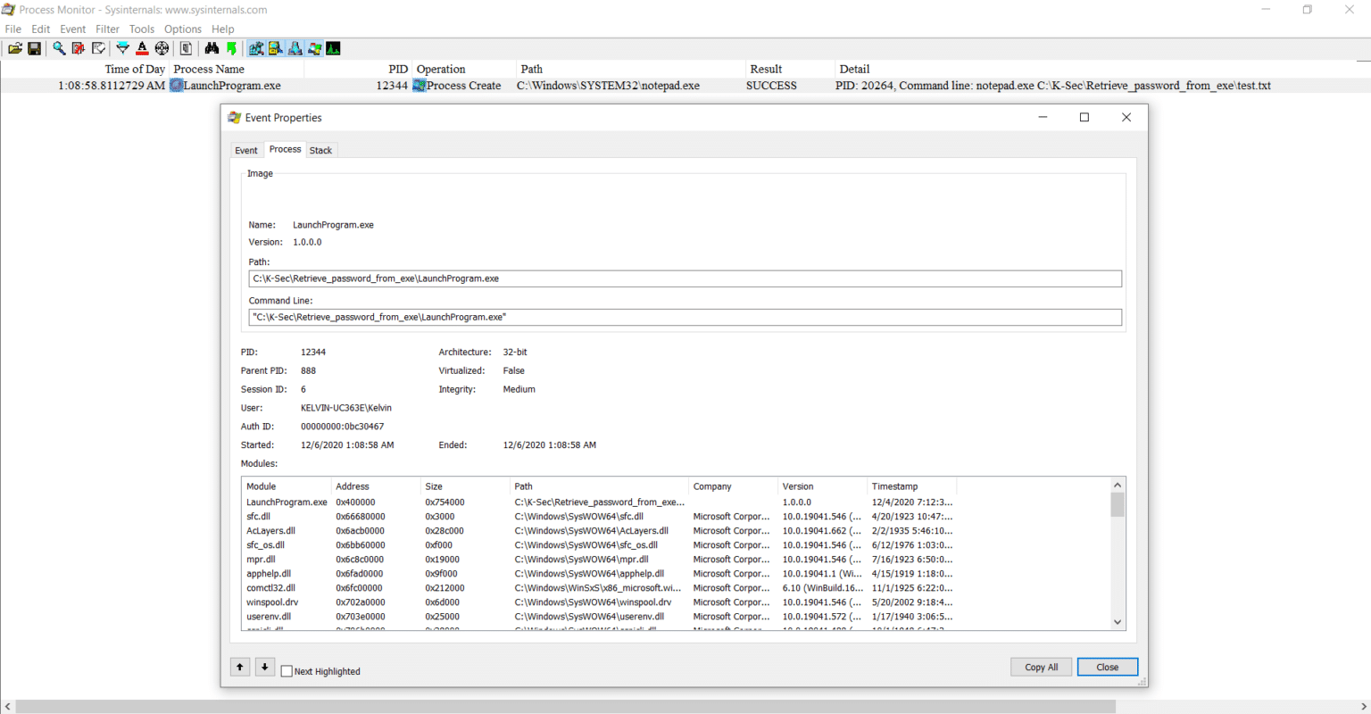 Retrieve password from exe(3) - CyberSecThreat